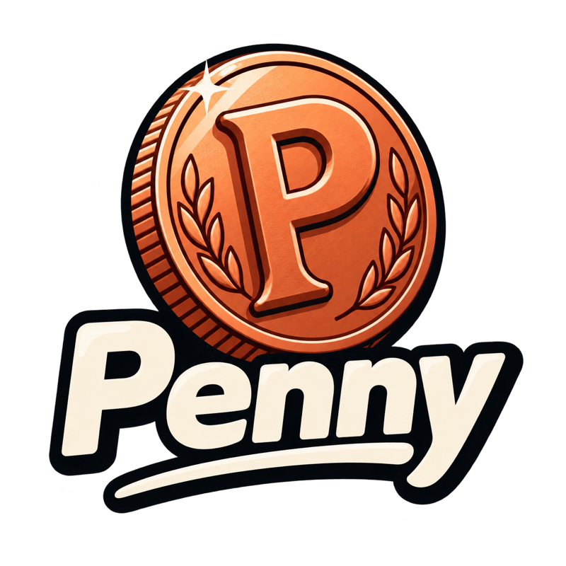 Penny — copper coin logo